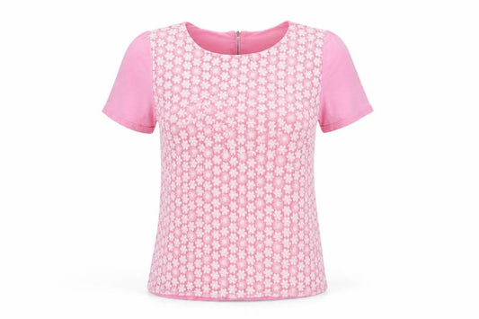 Womens UK Size 18 Savida Pink Basic T-Shirt