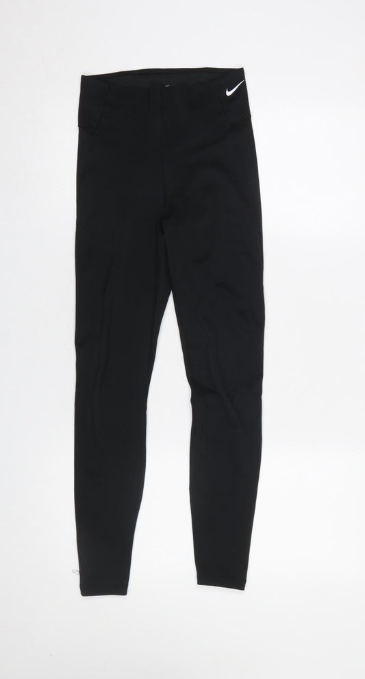 Womens UK Size XS Nike Slim Fit Leggings Black Leggings