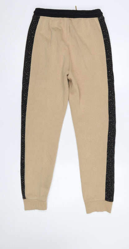 Boys UK Size 13-15 Years Jordan Regular Fit Jogger Beige Trousers