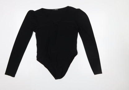 Womens UK Size 16 Quiz One-Piece Black Bodysuit