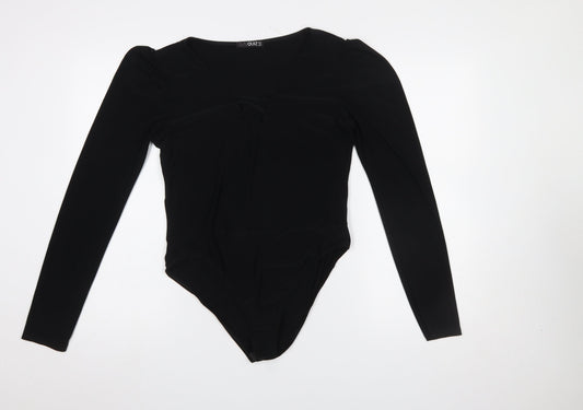 Womens UK Size 16 Quiz One-Piece Black Bodysuit