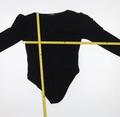 Womens UK Size 16 Quiz One-Piece Black Bodysuit