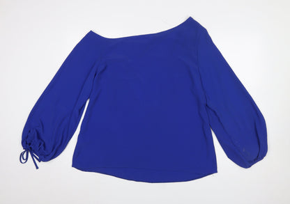 Womens UK Size 18 Lipsy Blue Tunic Blouse
