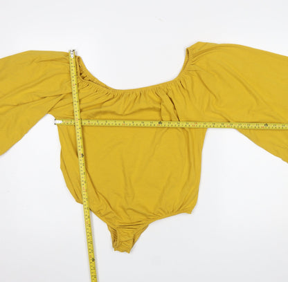 Womens UK Size 18 Glamorous One-Piece Yellow Bodysuit