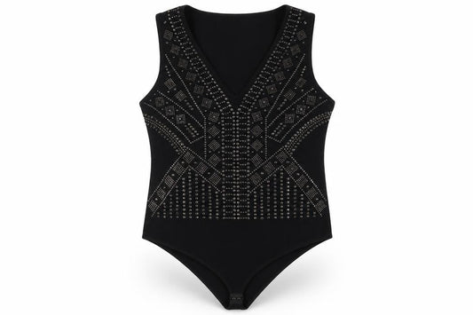 Womens UK Size 18 New Look One-Piece Black Bodysuit