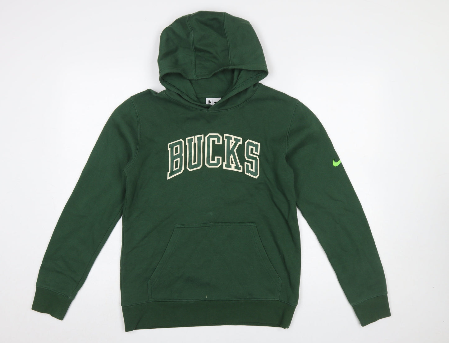 Boys UK Size 14-15 Years Nike Green Pullover Hoodie