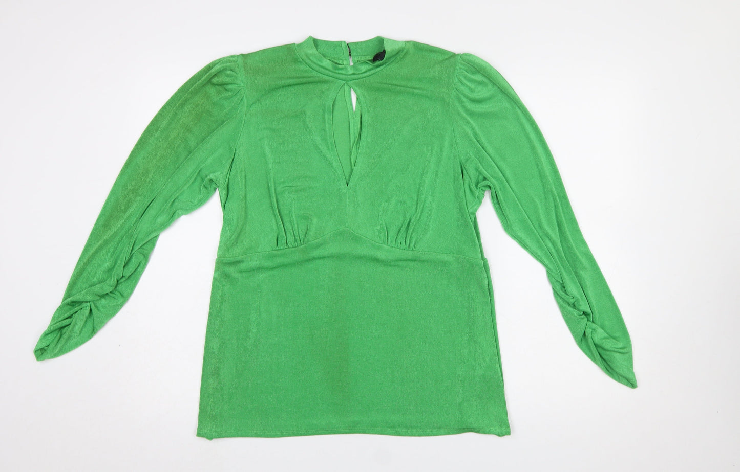 Womens UK Size 18 New Look Green Tunic Blouse
