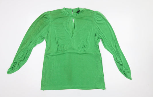 Womens UK Size 18 New Look Green Tunic Blouse