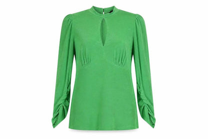 Womens UK Size 18 New Look Green Tunic Blouse