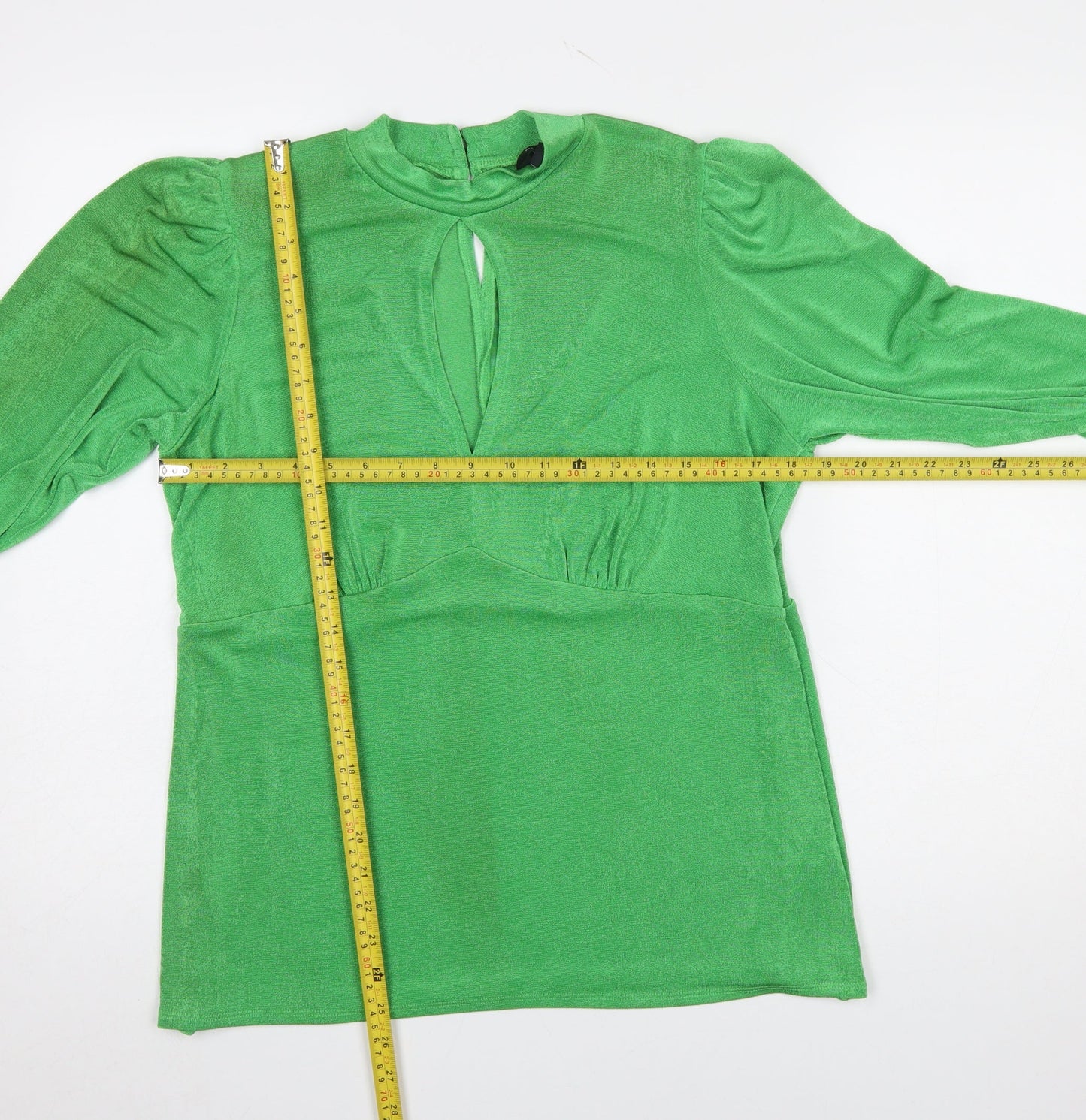 Womens UK Size 18 New Look Green Tunic Blouse