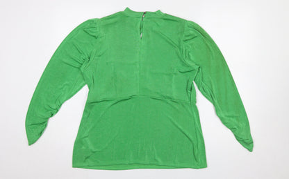 Womens UK Size 18 New Look Green Tunic Blouse