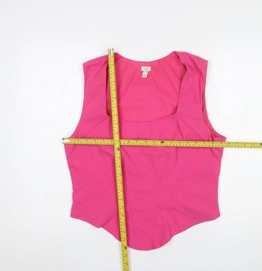 Womens UK Size 18 River Island Pink Camisole Blouse