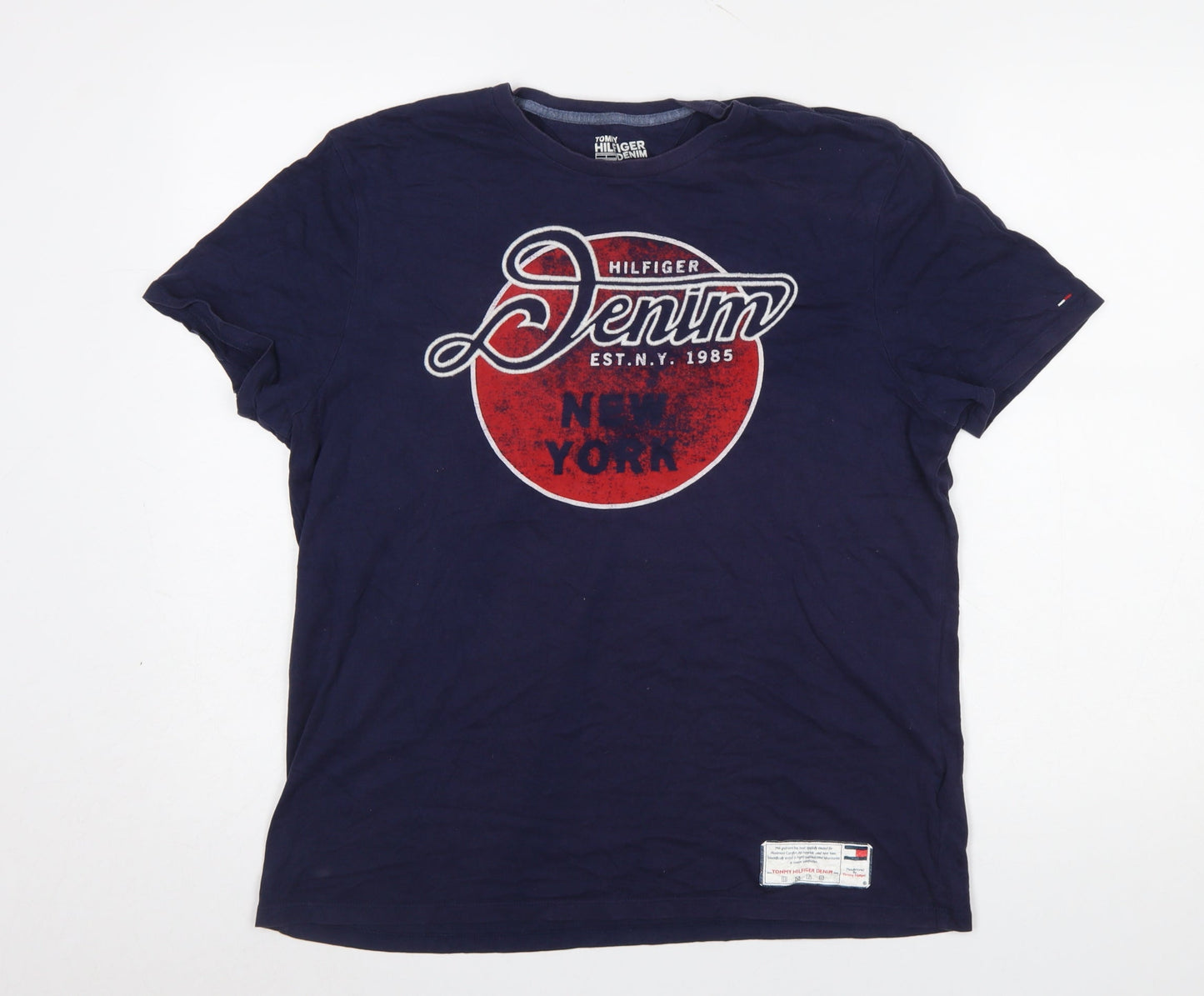 Mens UK Size M Tommy Hilfiger Blue  T-Shirt