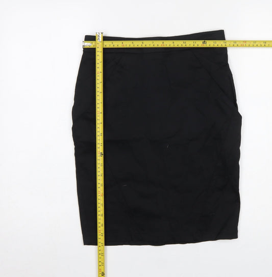 Womens UK Size 10 Topshop Straight & Pencil Twill Skirt