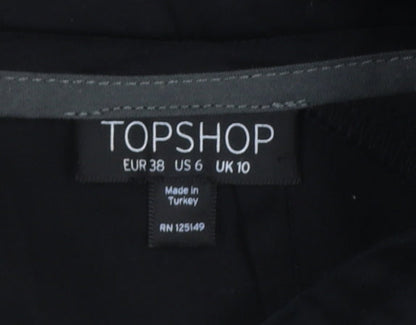 Womens UK Size 10 Topshop Straight & Pencil Twill Skirt