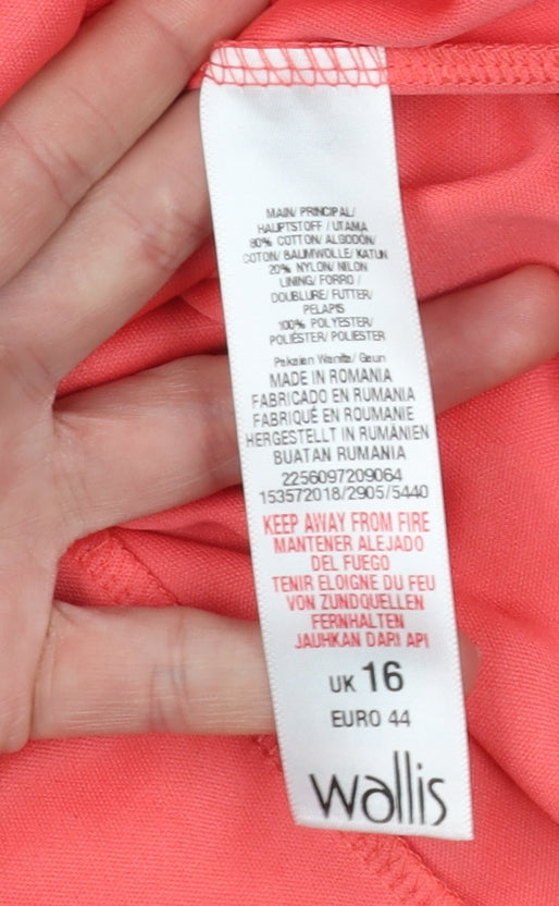 Womens UK Size 16 Wallis A-Line Dress