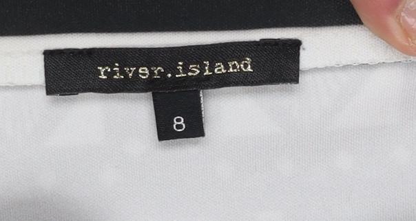 Womens UK Size 8 River Island Straight & Pencil Jersey Skirt