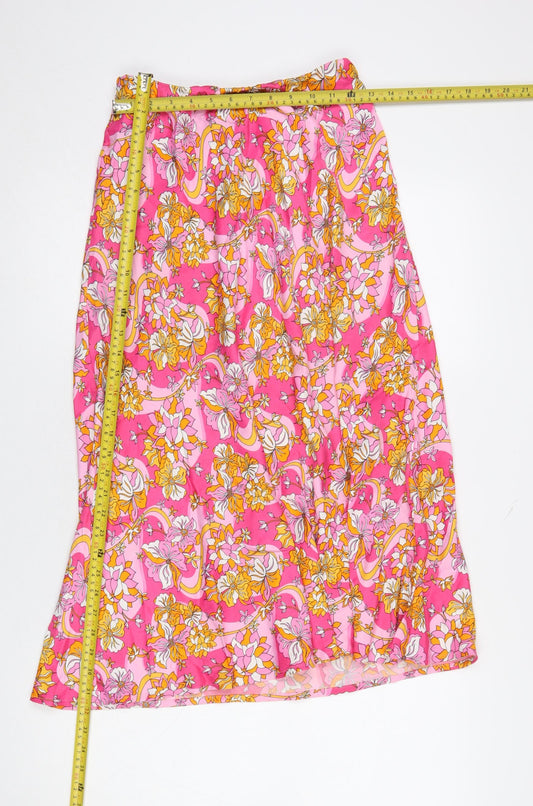 Womens UK Size XS Savida A-Line Satin Skirt