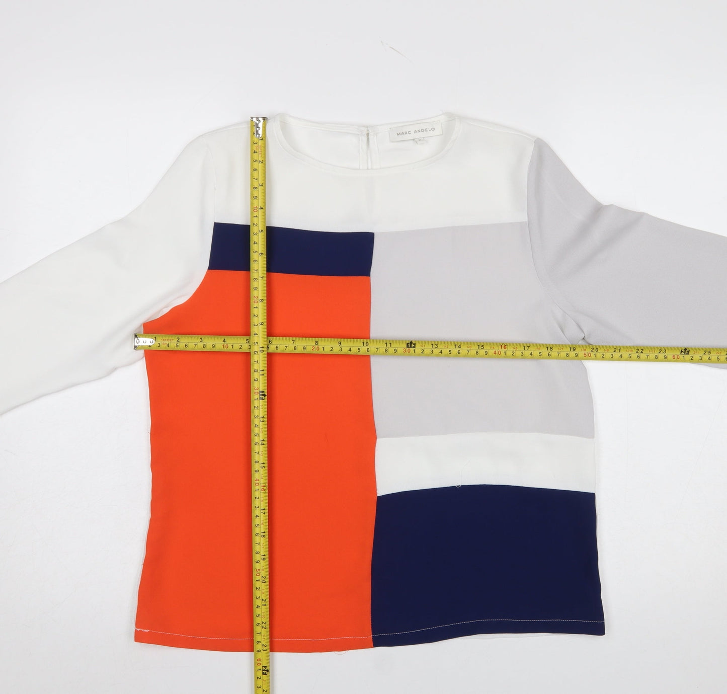 Womens UK Size P Marc Angelo Multicoloured Basic Blouse