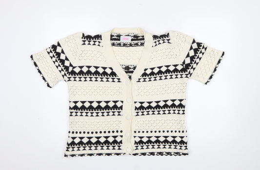 Womens UK Size 16 Savida Multicoloured Cardigan Jumper