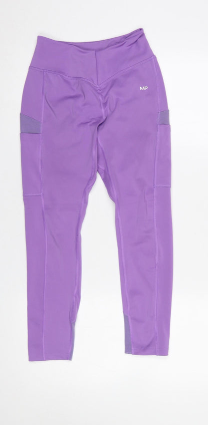 Womens UK Size S MP Slim Fit Leggings Purple Leggings