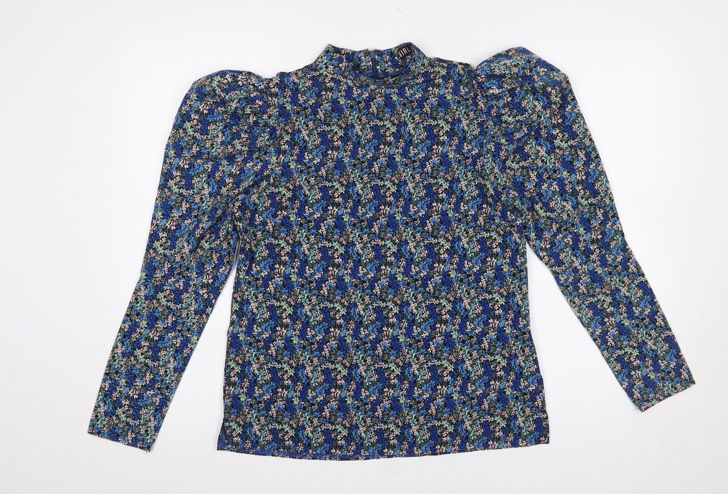 Womens UK Size 8 Girl In Mind Blue Tunic Blouse