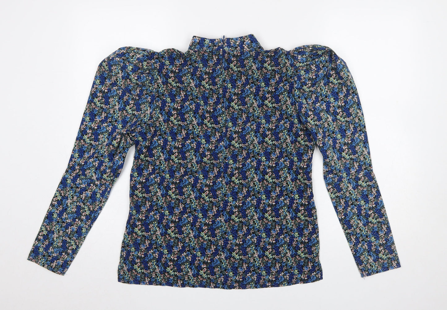 Womens UK Size 8 Girl In Mind Blue Tunic Blouse