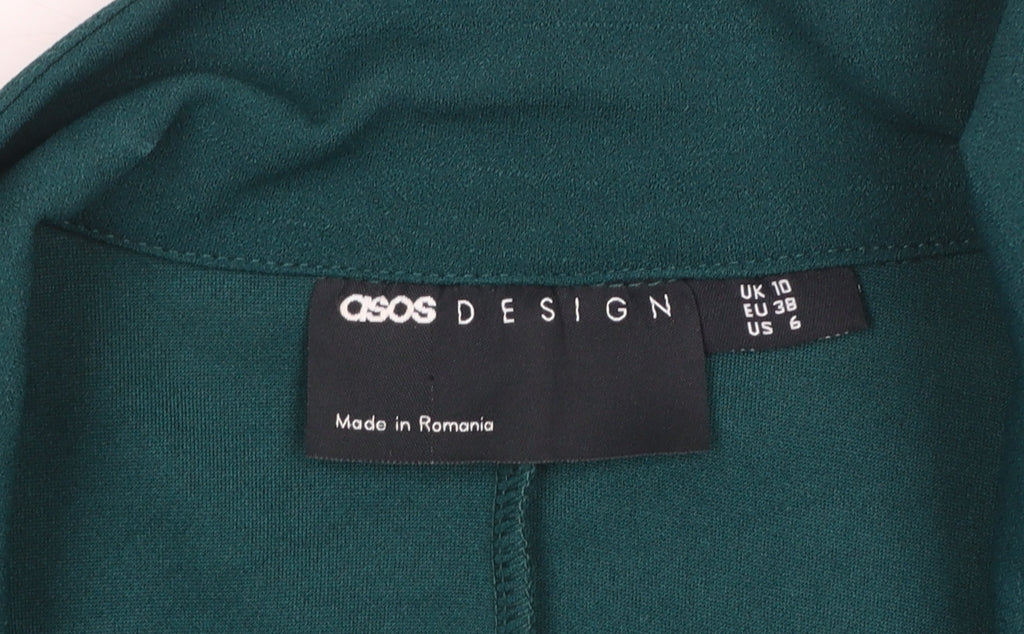 Womens UK Size 10 ASOS DESIGN Regular Green Blazer