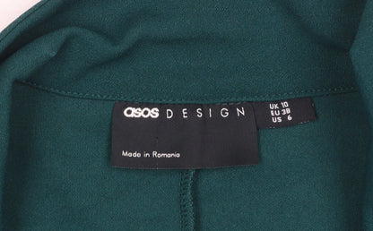 Womens UK Size 10 ASOS DESIGN Regular Green Blazer