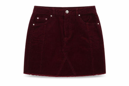 Womens UK Size 8 Miss Selfridge Mini Corduroy Skirt