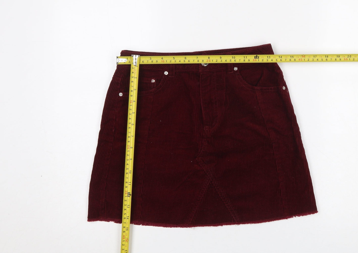 Womens UK Size 8 Miss Selfridge Mini Corduroy Skirt