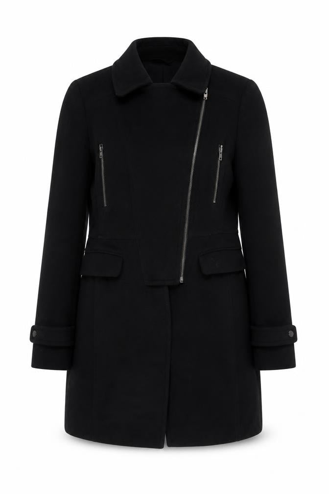 Womens UK Size L Great Plains Black Overcoat
