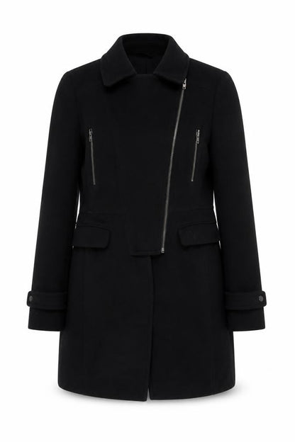 Womens UK Size L Great Plains Black Overcoat