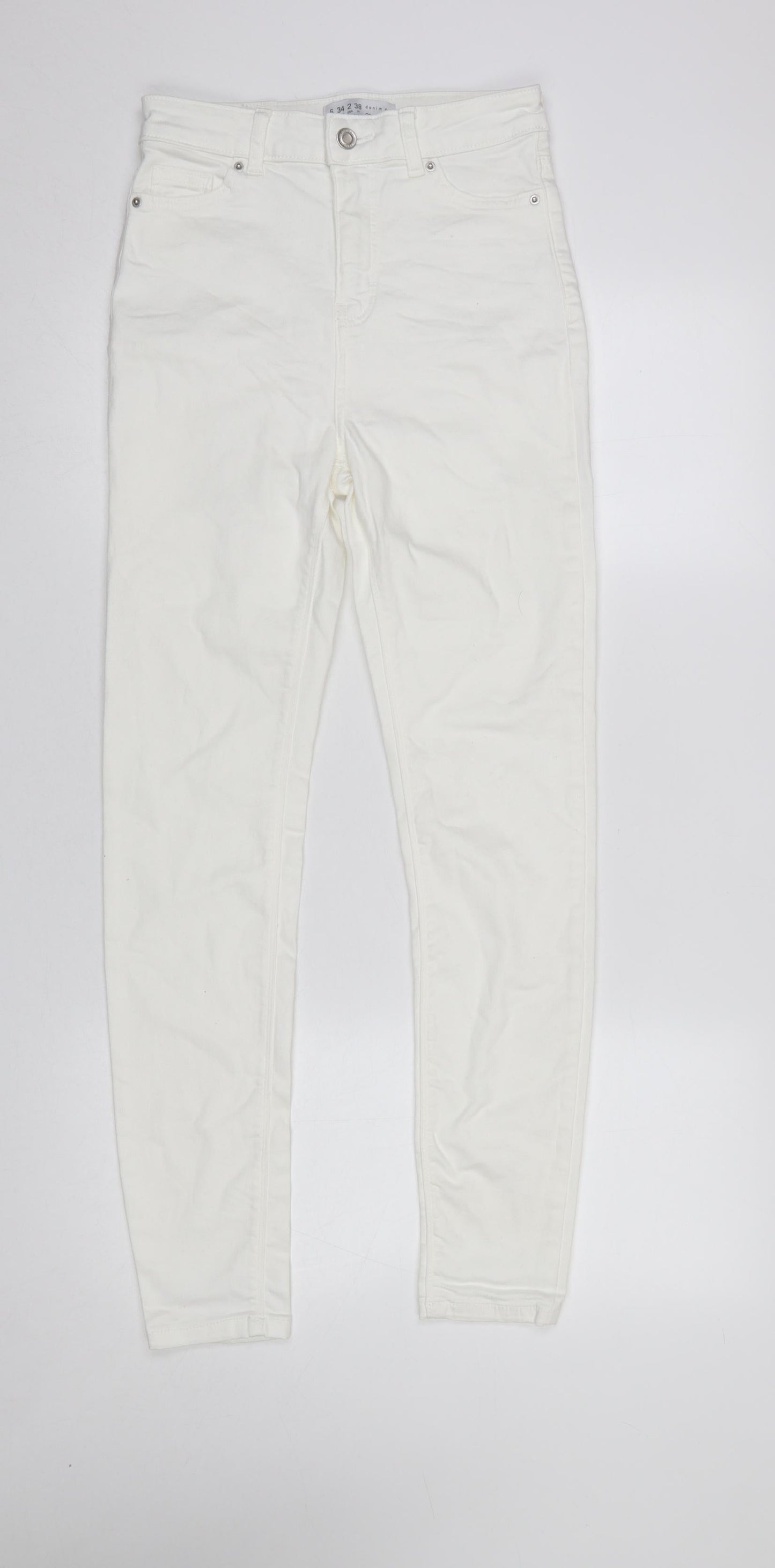 Womens UK Size 6 Primark Slim Fit Skinny White Jeans