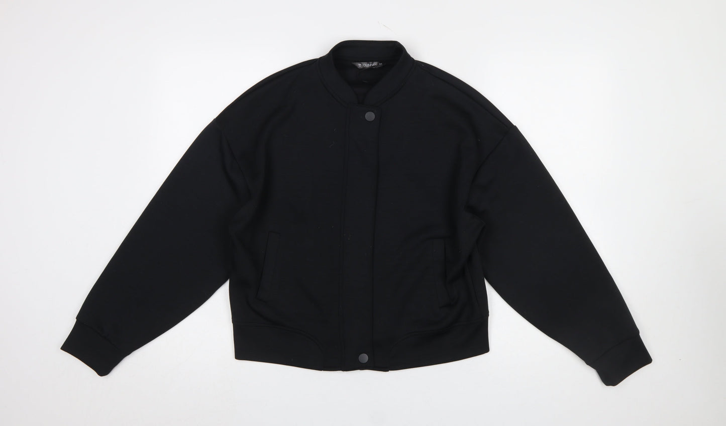 Womens UK Size S Dunnes Stores Black Full Zip Sweatshirt