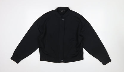 Womens UK Size S Dunnes Stores Black Full Zip Sweatshirt