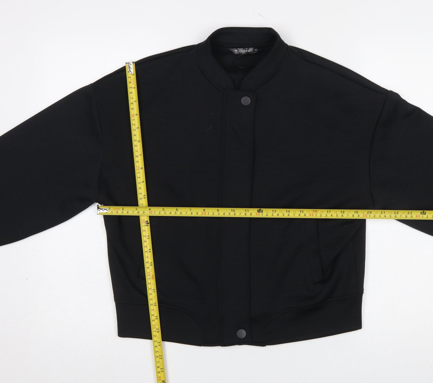 Womens UK Size S Dunnes Stores Black Full Zip Sweatshirt