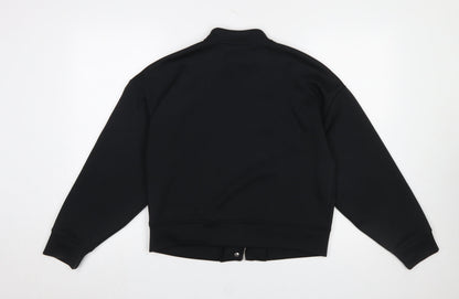 Womens UK Size S Dunnes Stores Black Full Zip Sweatshirt