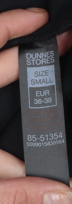 Womens UK Size S Dunnes Stores Black Full Zip Sweatshirt