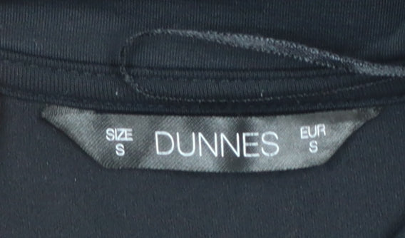 Womens UK Size S Dunnes Stores Black Full Zip Sweatshirt