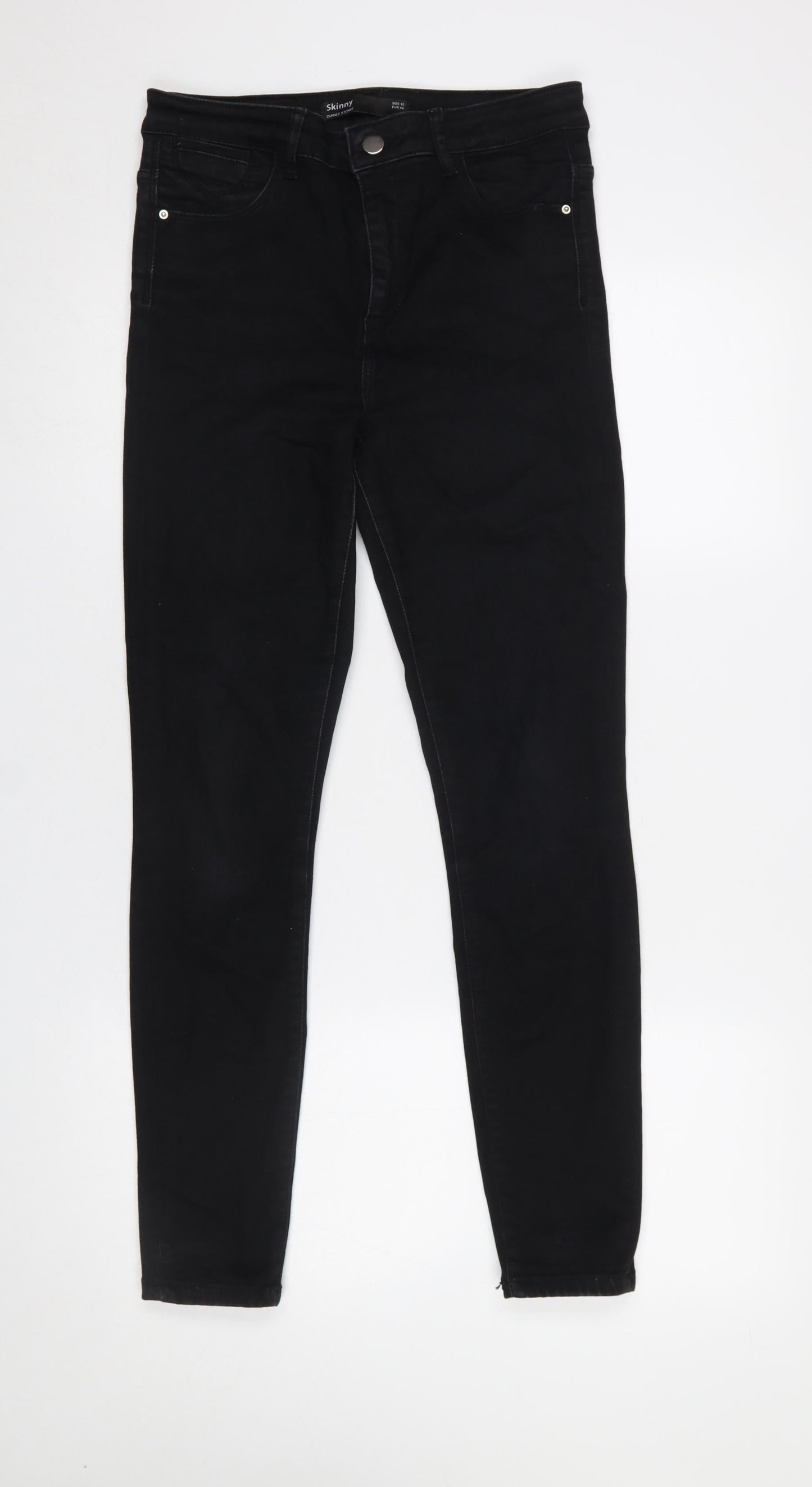 Womens UK Size 12 Dunnes Stores Slim Fit Skinny Black Jeans