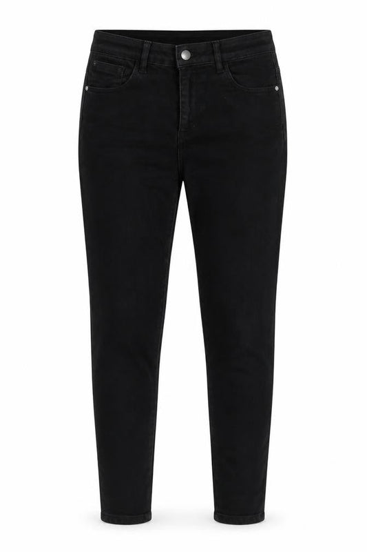Front view of Dunnes Women’s Black Skinny Jeans, size UK 12, Regular Denim