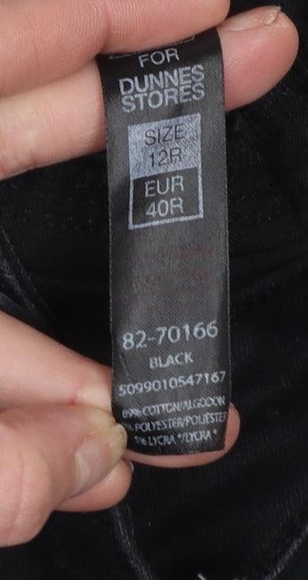 Womens UK Size 12 Dunnes Stores Slim Fit Skinny Black Jeans