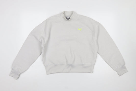 Womens UK Size M PUMA Grey Pullover Sweatshirt