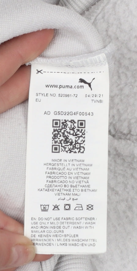 Womens UK Size M PUMA Grey Pullover Sweatshirt