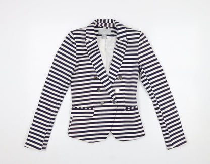 Womens UK Size 4 H&M Regular Blue Blazer