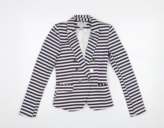 Womens UK Size 4 H&M Regular Blue Blazer