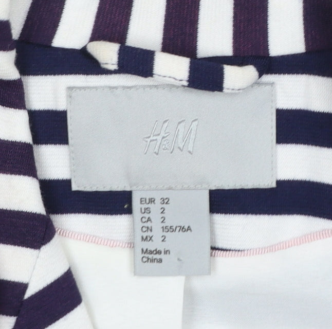 Womens UK Size 4 H&M Regular Blue Blazer