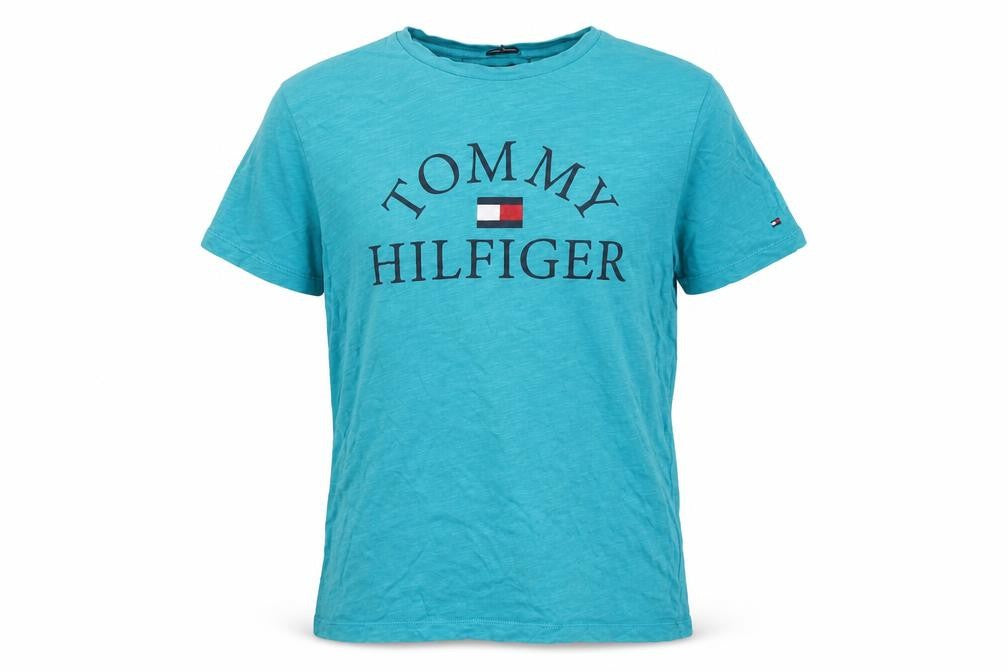 Boys UK Size 164 Tommy Hilfiger Blue Basic T-Shirt