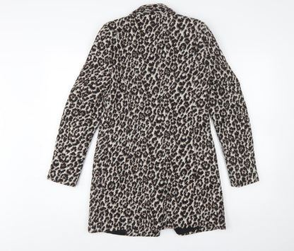 River Island Women Brown Leopard Print Blazer Size 6